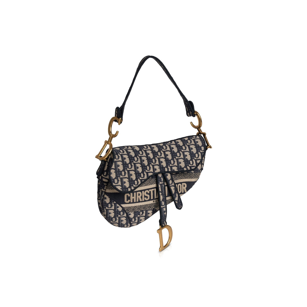 Christian Dior 2020 Embroidery Oblique Saddle Bag Rovelle Bags