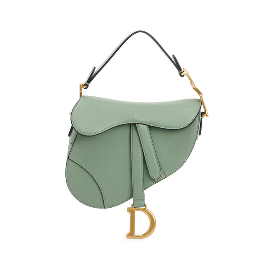 Christian Dior 2020 Green Calfskin Leather Mini Saddle Bag Rovelle Bags