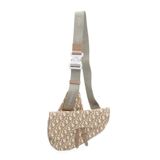 Christian Dior 2020 Multicolour Oblique Jacquard Saddle Bag Rovelle Bags