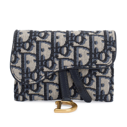 Christian Dior 2020 Oblique Jacquard Nano Saddle Chain Pouch Rovelle Bags