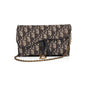 Christian Dior 2020 Oblique Saddle Wallet on Chain Rovelle Bags