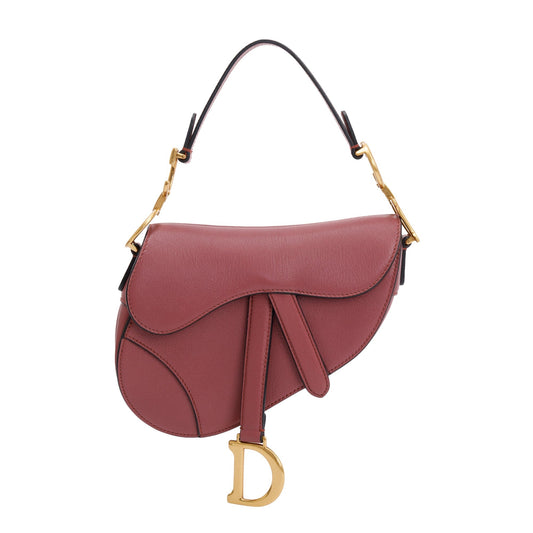 Christian Dior 2020 Pink Calfskin Leather Mini Saddle Bag Rovelle Bags