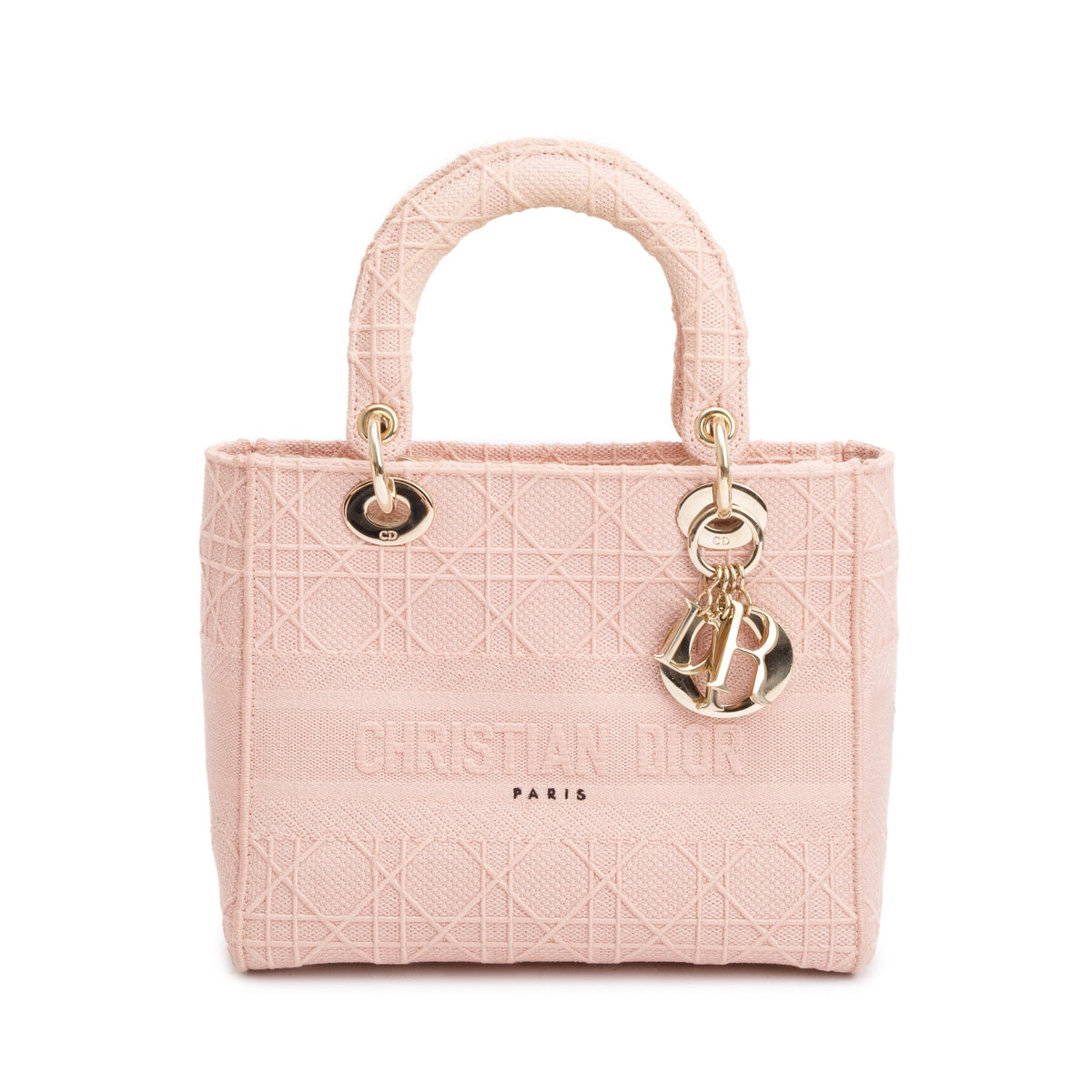 Christian Dior 2020 Pink Cannage Medium Lady D-Lite Bag Rovelle Bags