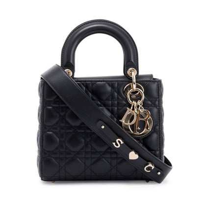 Christian Dior 2020 Small Black Lady Dior Bag Rovelle Bags