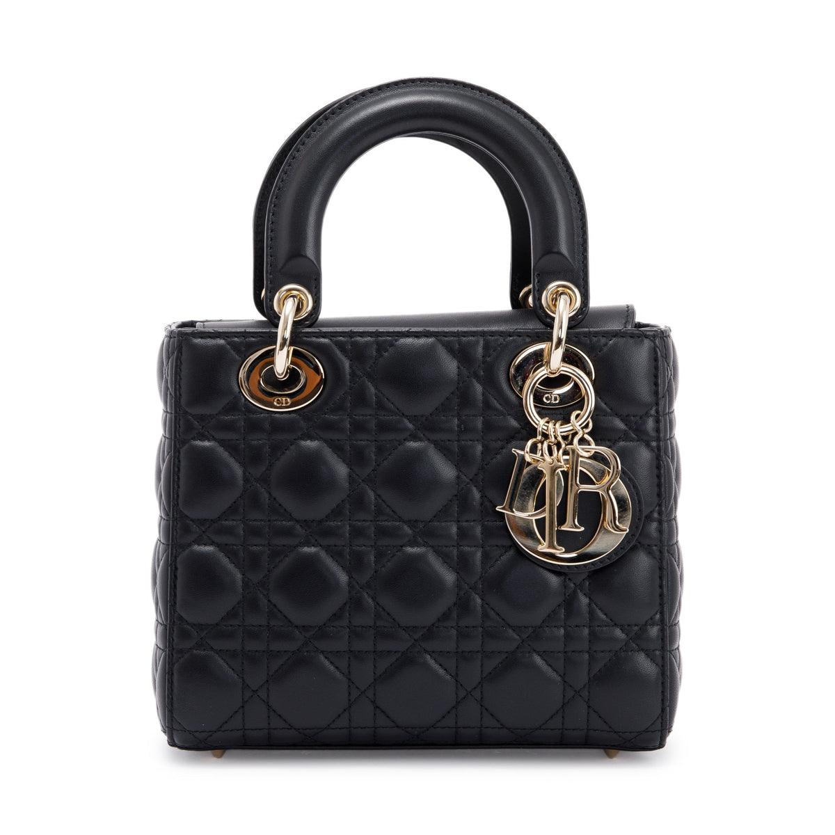 Christian Dior 2020 Small Black Lady Dior Bag Rovelle Bags