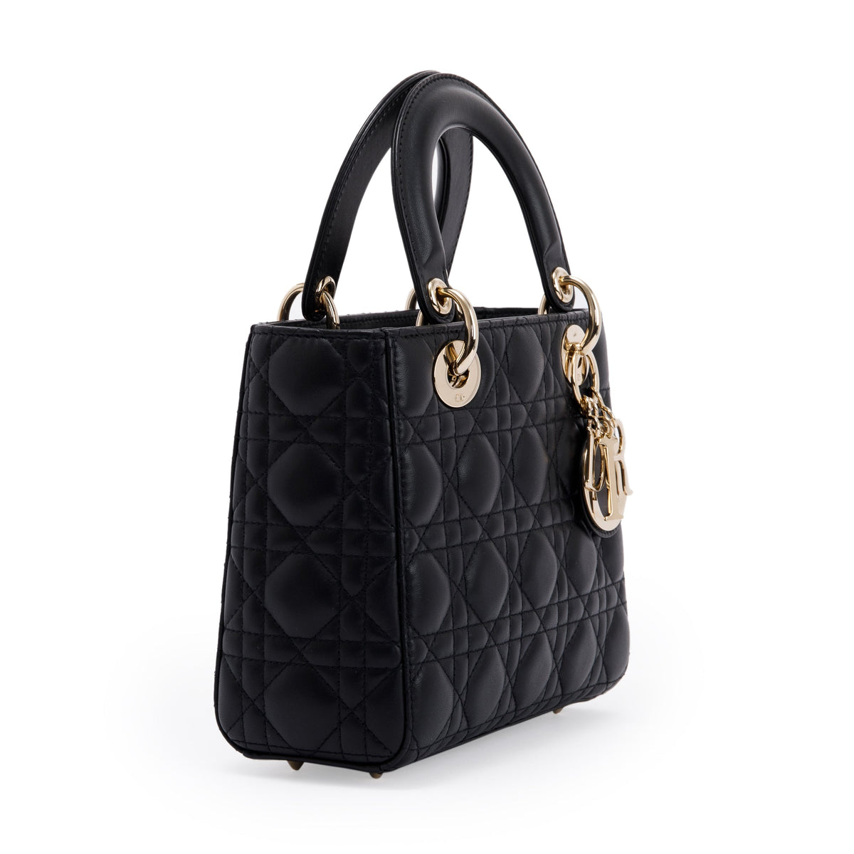 Christian Dior 2020 Small Black Lady Dior Bag Rovelle Bags