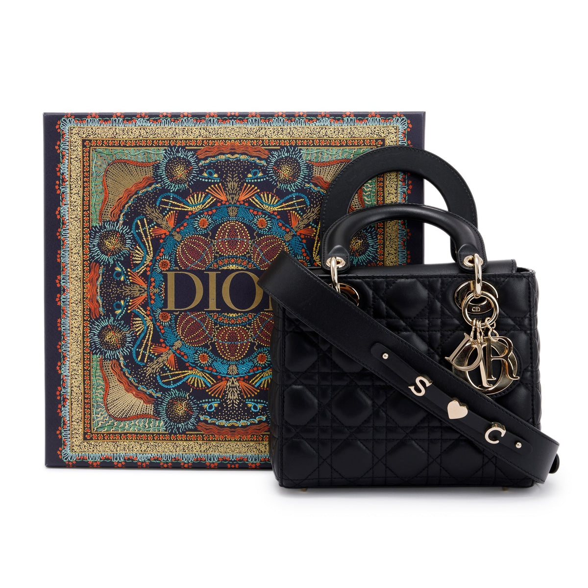 Christian Dior 2020 Small Black Lady Dior Bag Rovelle Bags