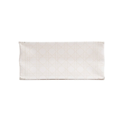 Christian Dior 2020 White Cannage Embroidery Medium Book Tote Rovelle Bags