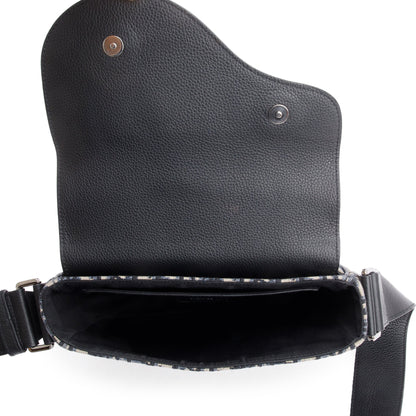 Christian Dior 2021 Black Oblique Mini Saddle Messenger Bag Rovelle Bags