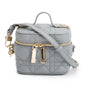 Christian Dior 2021 Grey Cannage Leather Micro Lady Dior Vanity Case Rovelle Bags