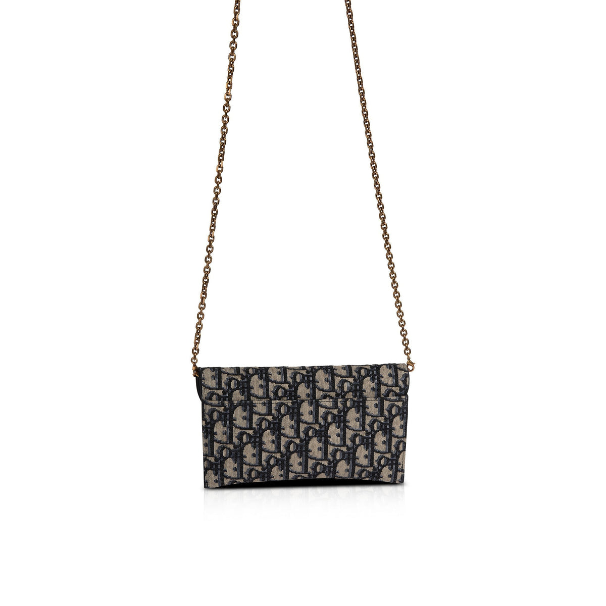 Christian Dior 2021 Oblique Saddle Wallet on Chain Rovelle Bags
