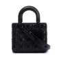 Christian Dior 2022 Black Diamond Motif Cannage Leather Small Lady Dior My Abcdior Bag Rovelle Bags