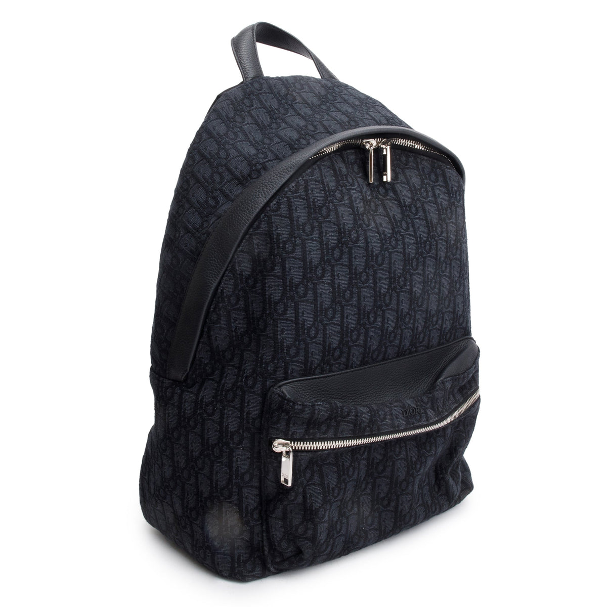 Christian Dior 2022 Black Oblique Jacquard Rider Backpack Rovelle Bags