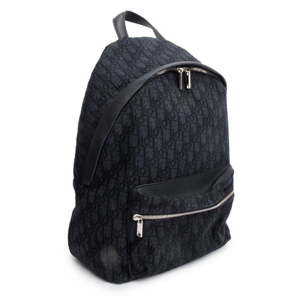 Christian Dior 2022 Black Oblique Jacquard Rider Backpack Rovelle Bags