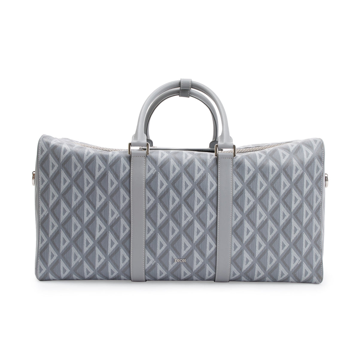 Christian Dior 2022 Gray CD Diamond Lingot 50 Duffle Bag Rovelle Bags