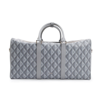Christian Dior 2022 Gray CD Diamond Lingot 50 Duffle Bag Rovelle Bags