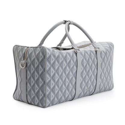 Christian Dior 2022 Gray CD Diamond Lingot 50 Duffle Bag Rovelle Bags