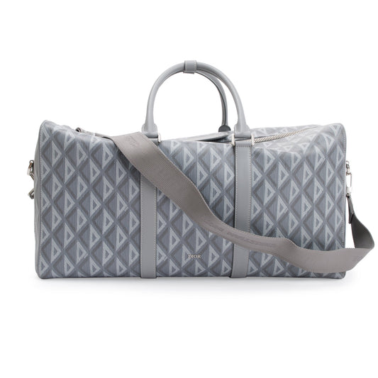 Christian Dior 2022 Gray CD Diamond Lingot 50 Duffle Bag Rovelle Bags