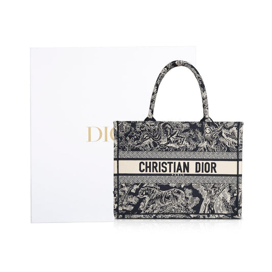 Christian Dior 2022 Medium Toile de Jouy Reverse Book Tote Rovelle Bags