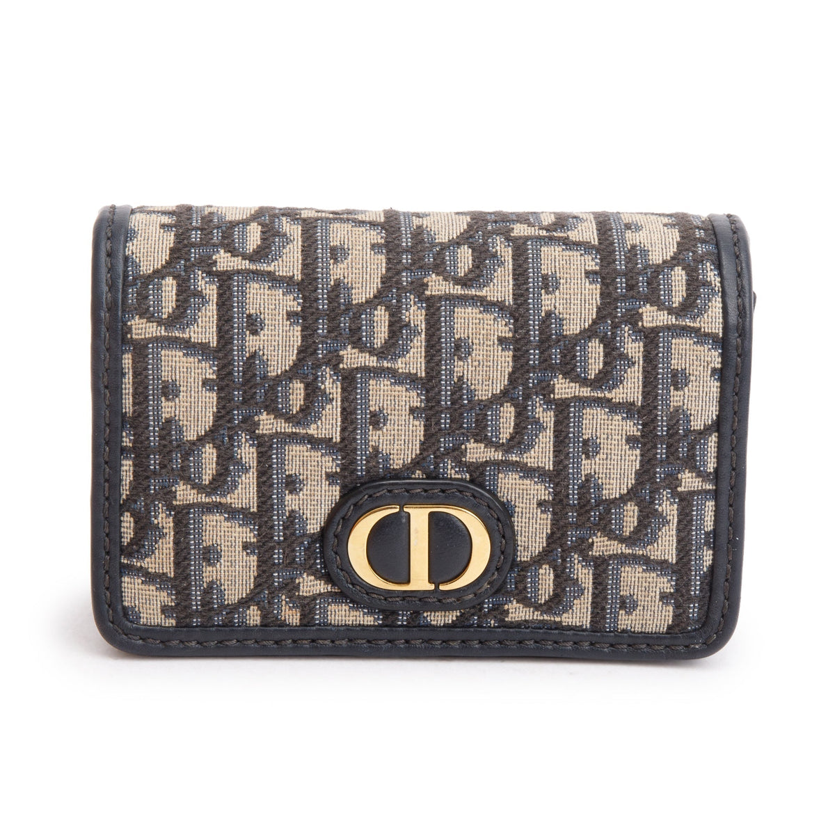 Christian Dior 2022 Navy Oblique Nano 30 Montaigne 2-In-1 Pouch Bag Rovelle Bags