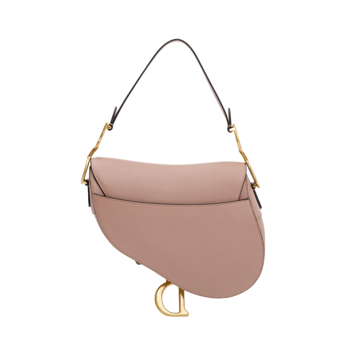 Christian Dior 2022 Neutral Grained Calfskin Leather Medium Saddle Bag Rovelle Bags