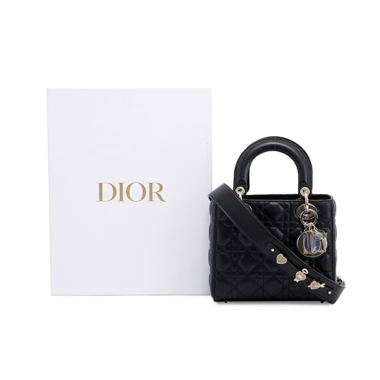 Christian Dior 2022 Small My Lady Dior Lucky Badges Bag Rovelle Bags