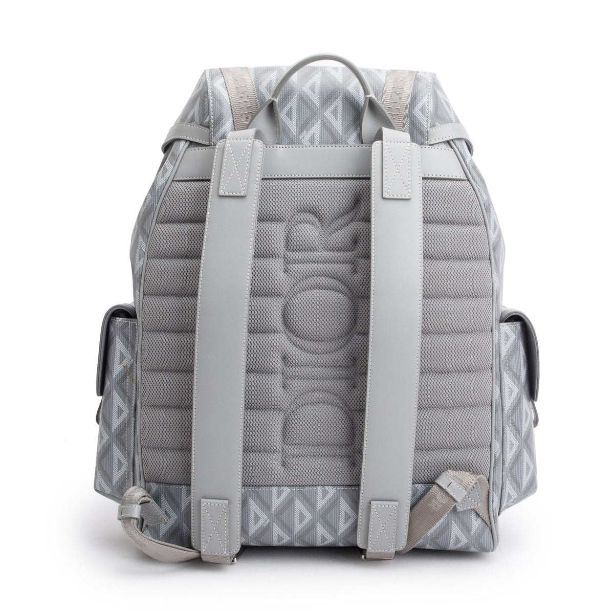 Christian Dior 2023 Grey Diamond Canvas Hit The Road Backpack Rovelle Bags