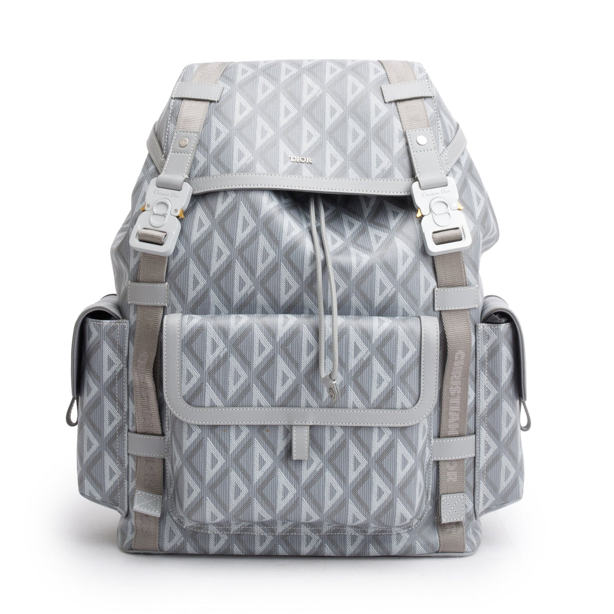 Christian Dior 2023 Grey Diamond Canvas Hit The Road Backpack Rovelle Bags