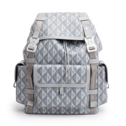 Christian Dior 2023 Grey Diamond Canvas Hit The Road Backpack Rovelle Bags