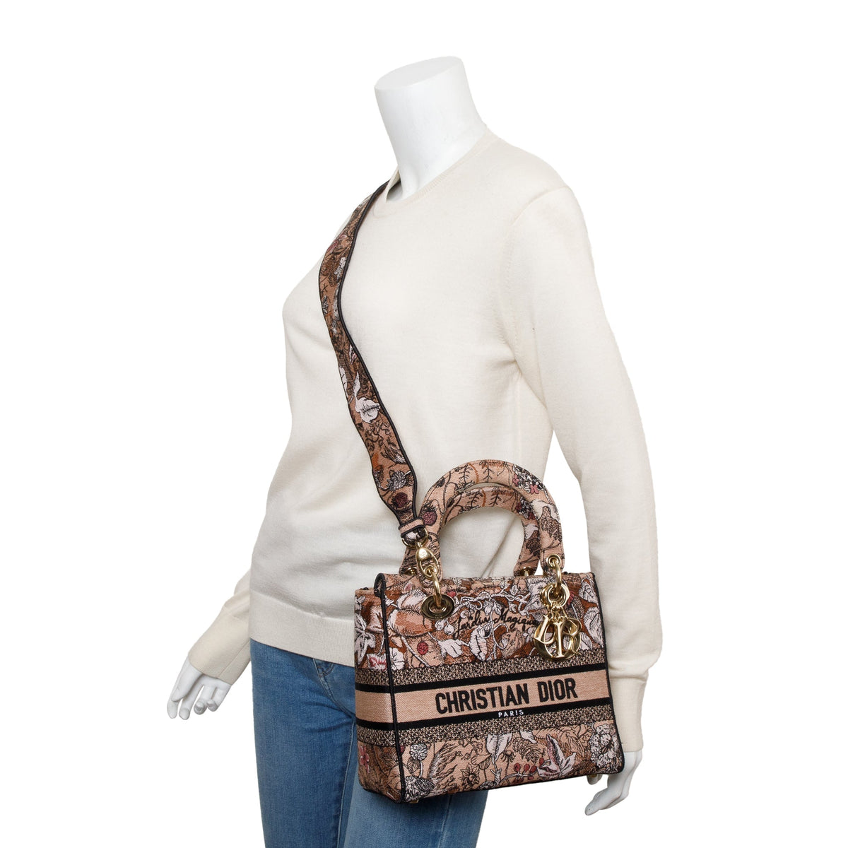 Christian Dior 2023 Jardin Magique Embroidery Medium Lady D-Lite Bag Rovelle Bags