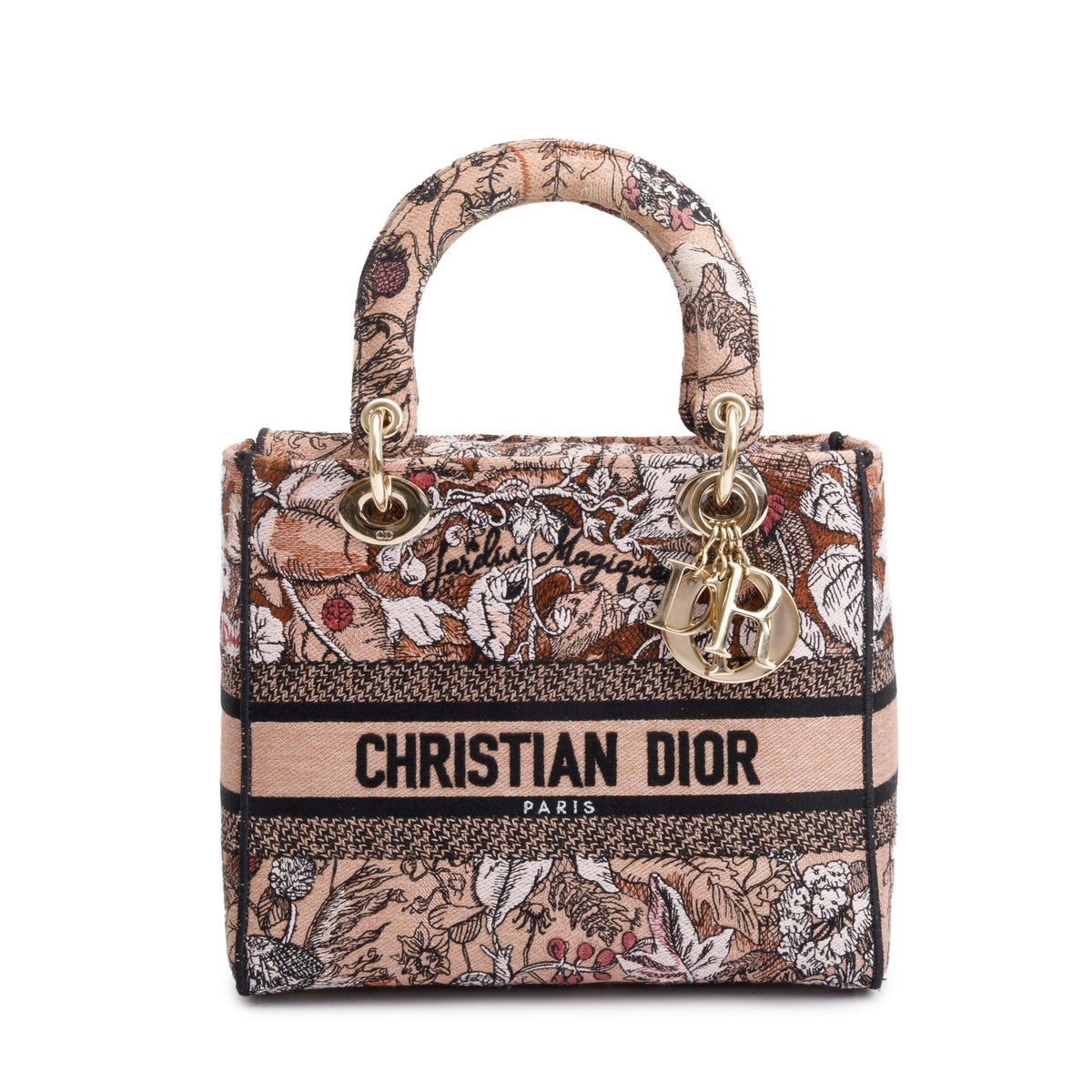 Christian Dior 2023 Jardin Magique Embroidery Medium Lady D-Lite Bag Rovelle Bags