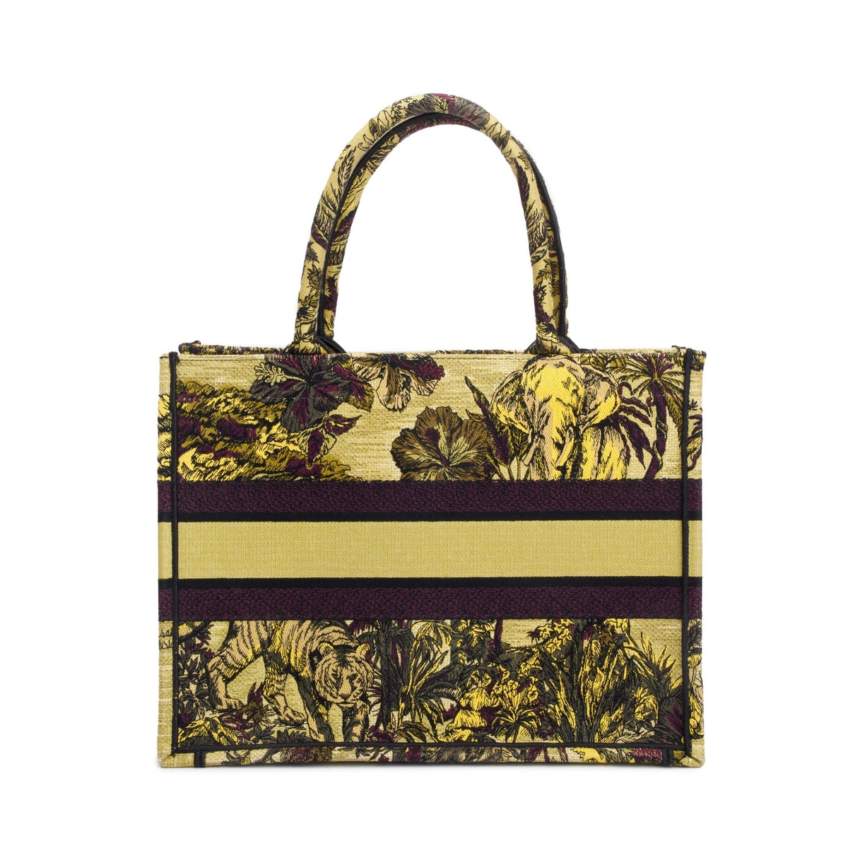 Christian Dior 2023 Medium Toile de Jouy Voyage Embroidery Canvas Book Tote Rovelle Bags