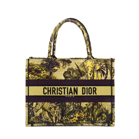 Christian Dior 2023 Medium Toile de Jouy Voyage Embroidery Canvas Book Tote Rovelle Bags