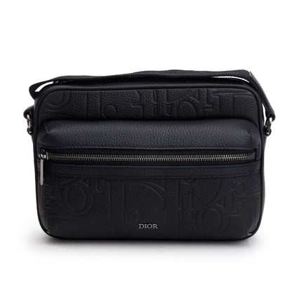 Christian Dior 2024 Black Leather Rider 2.0 Zipped Messenger Bag Rovelle Bags