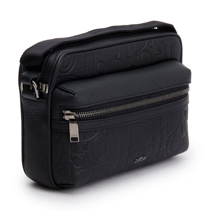 Christian Dior 2024 Black Leather Rider 2.0 Zipped Messenger Bag Rovelle Bags