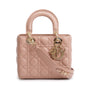 Christian Dior Beige Cannage Lambskin Leather Small Lady Dior My Abcdior Bag Rovelle Bags