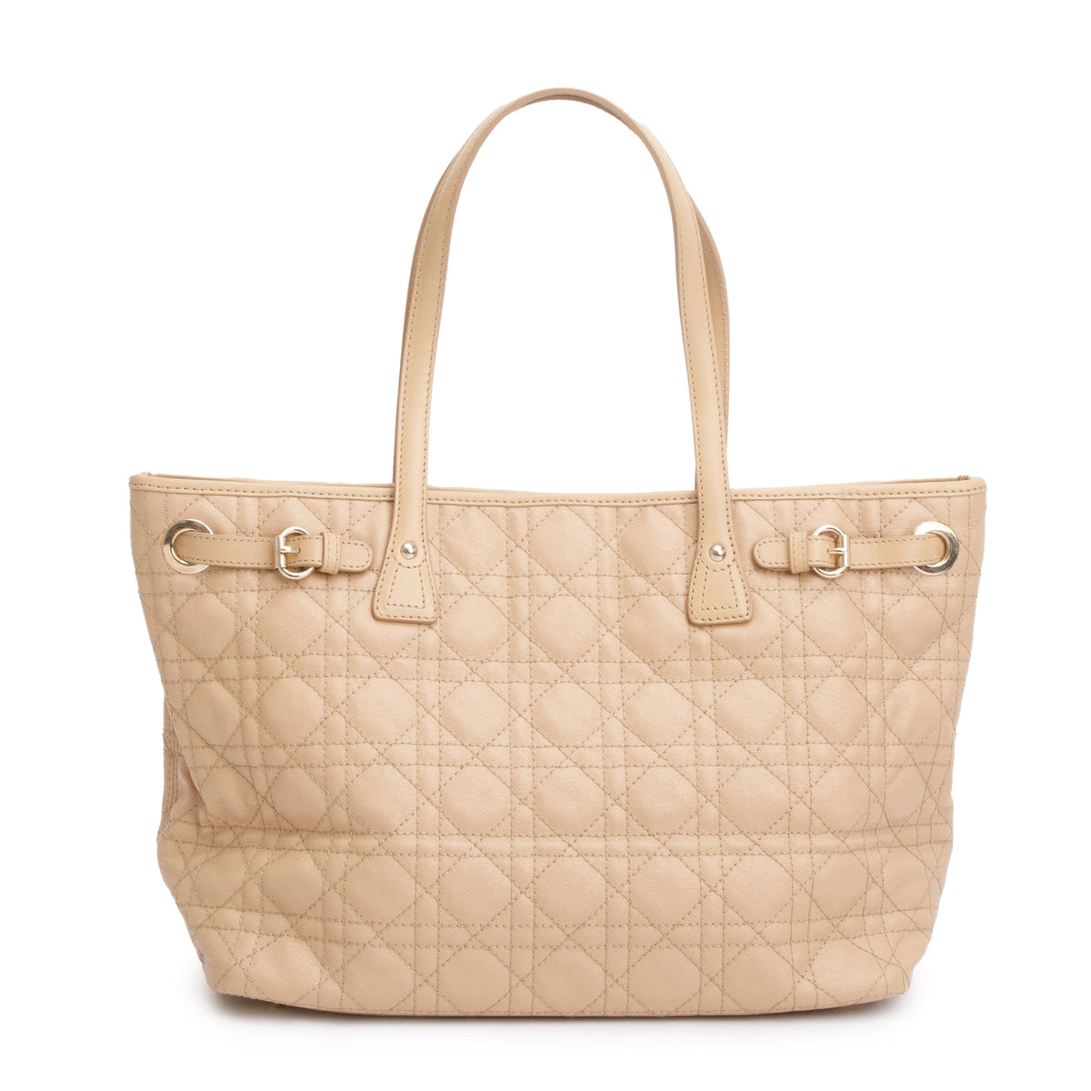 Christian Dior Beige Cannage Panarea Shopping Tote Rovelle Bags