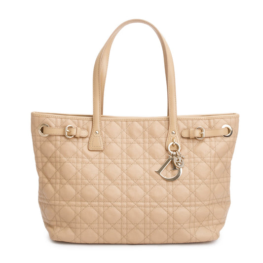 Christian Dior Beige Cannage Panarea Shopping Tote Rovelle Bags