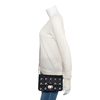 Christian Dior Black Leather Small Cannage Miss Dior Bag Rovelle Bags