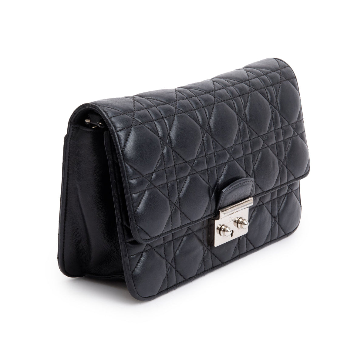 Christian Dior Black Leather Small Cannage Miss Dior Bag Rovelle Bags