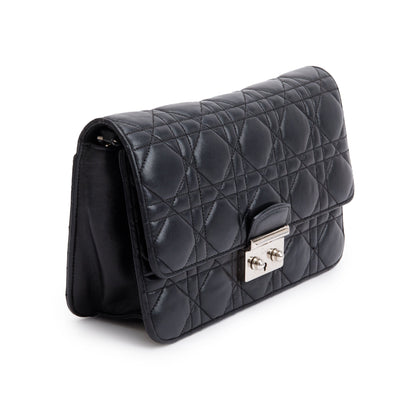 Christian Dior Black Leather Small Cannage Miss Dior Bag Rovelle Bags