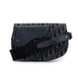 Christian Dior Black Oblique Jacquard Saddle Pouch Rovelle Bags