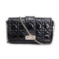 Christian Dior Black Patent Cannage Miss Dior Promenade Pouch Rovelle Bags