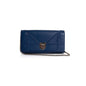 Christian Dior Blue Diorama Wallet on Chain Rovelle Bags