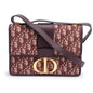 Christian Dior Burgundy Oblique 30 Montaigne Bag Rovelle Bags