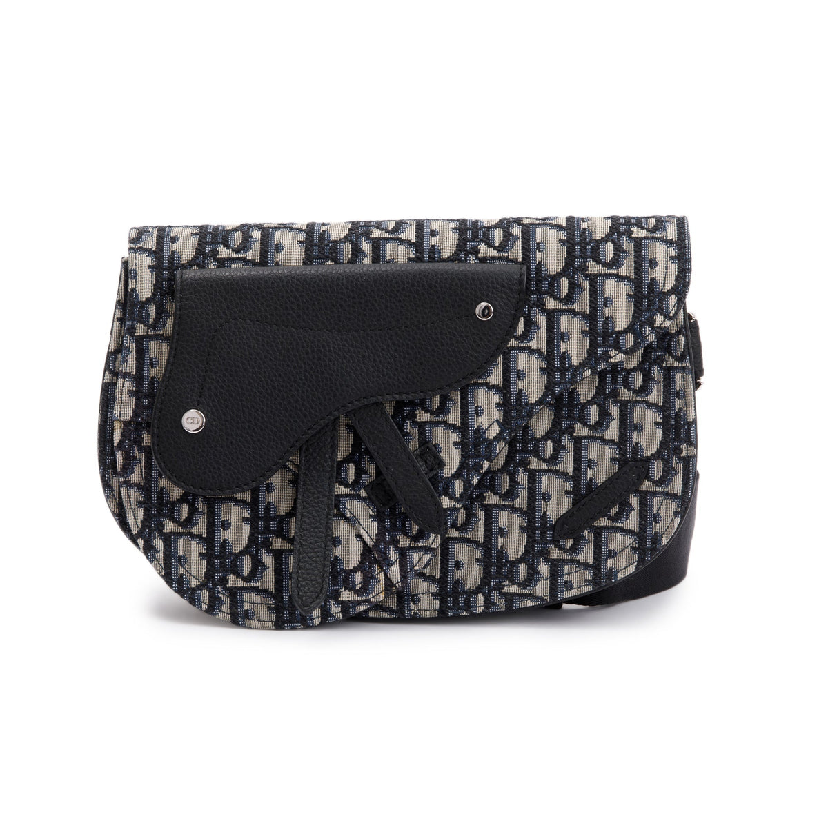 Christian Dior Essentials Oblique Jacquard Saddle Pouch Rovelle Bags