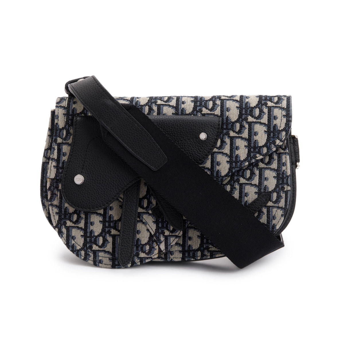 Christian Dior Essentials Oblique Jacquard Saddle Pouch Rovelle Bags