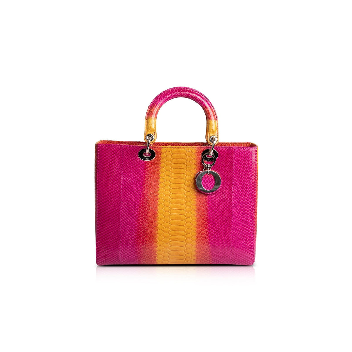 Christian Dior Large Ombre Python Lady Dior Bag Rovelle Bags