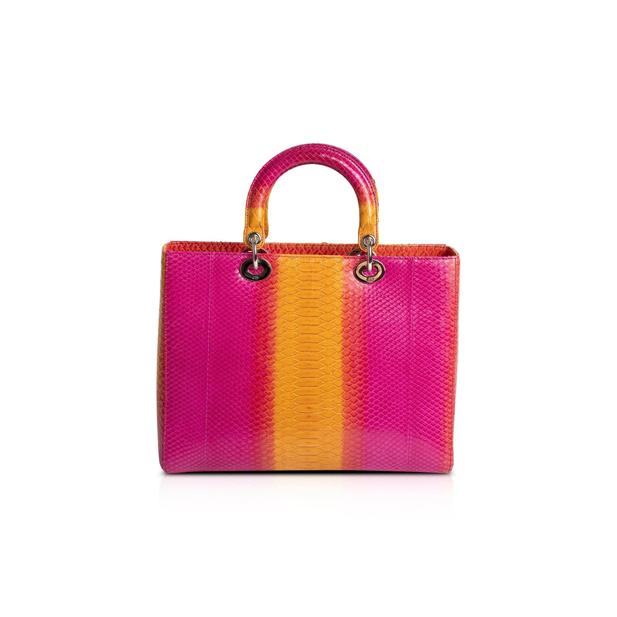 Christian Dior Large Ombre Python Lady Dior Bag Rovelle Bags