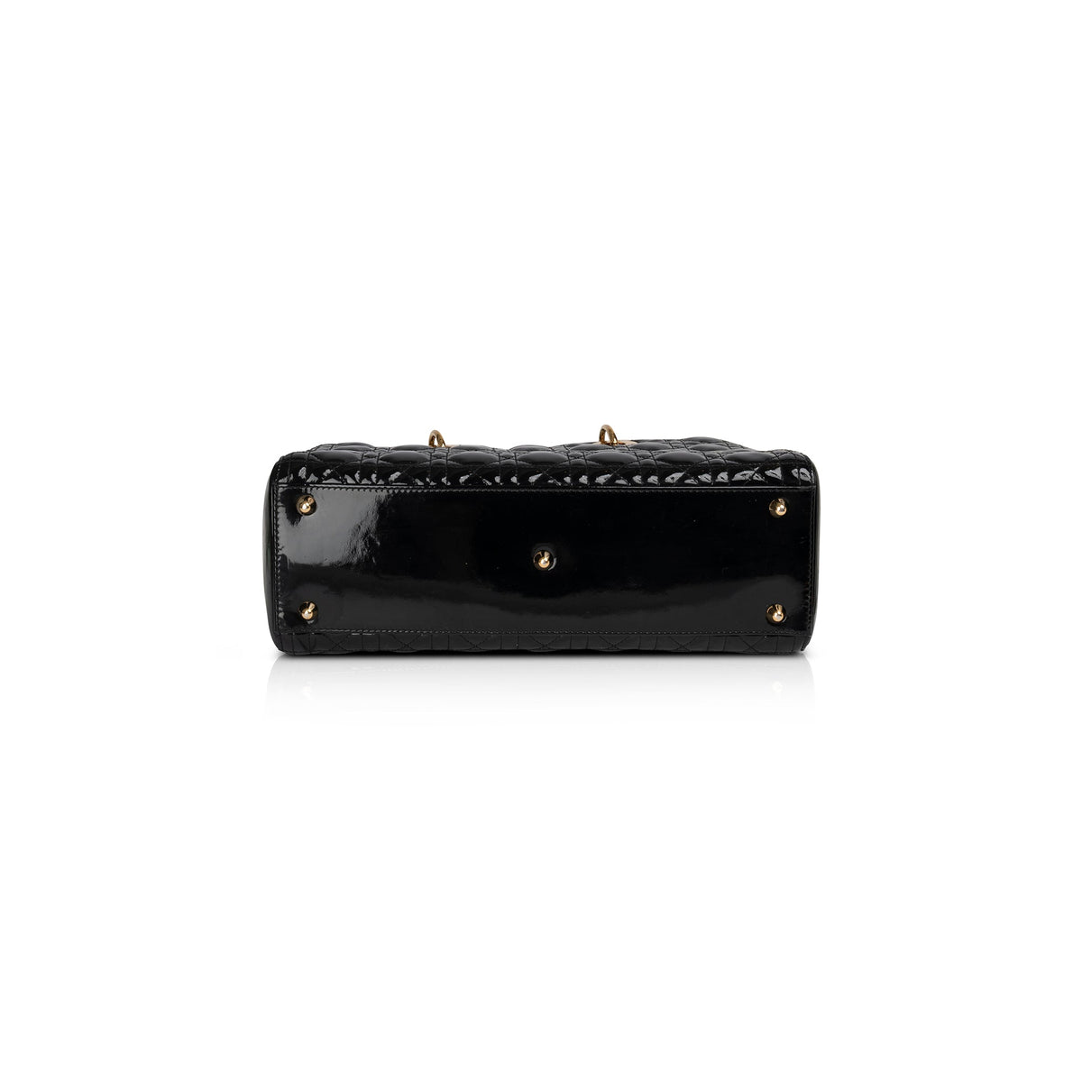 Christian Dior Large Patent Leather Lady Dior Bag Rovelle Bags